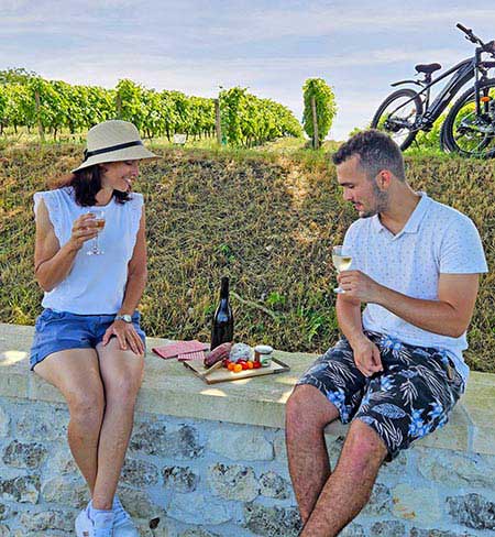 oenotourisme visite et pique-nique dans les vignes Cognac Drouet